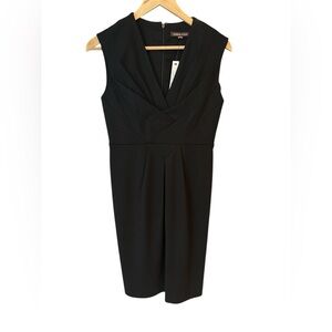 NWT: Adrienne Vittadini Black Sleeveless Dress